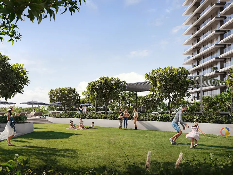 Albero — the community lawn, render (Emaar)