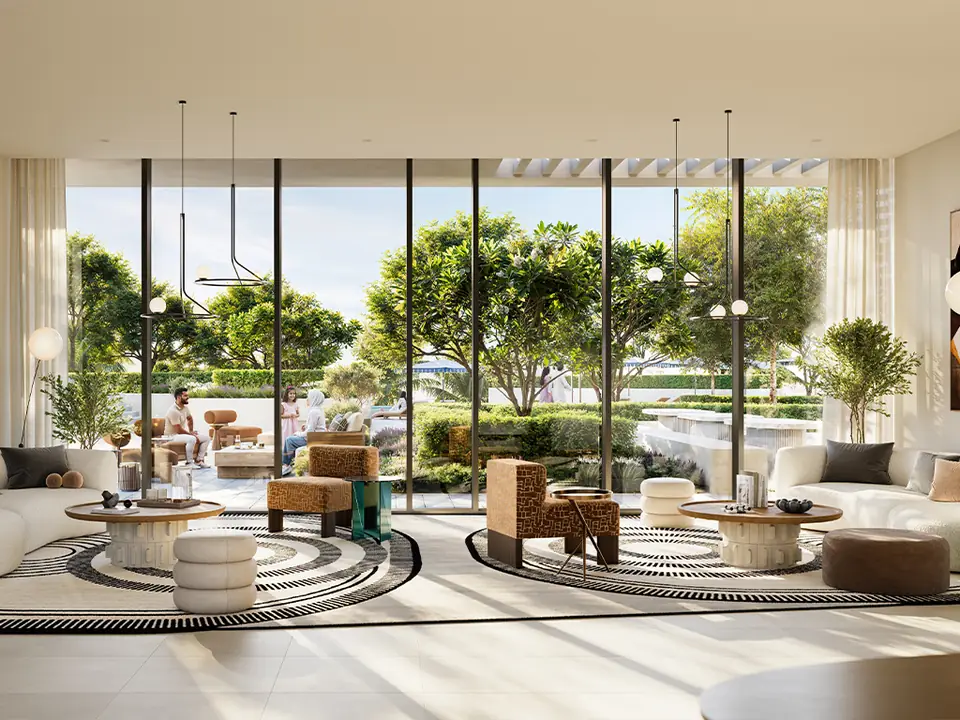 Altan — residents' lounge, render (Emaar)