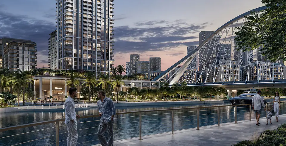 ARLO — the promenade at dusk, render (Emaar)