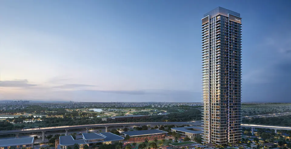 Lyvia by Palace — the tower rising over Green Gate, render (Emaar)