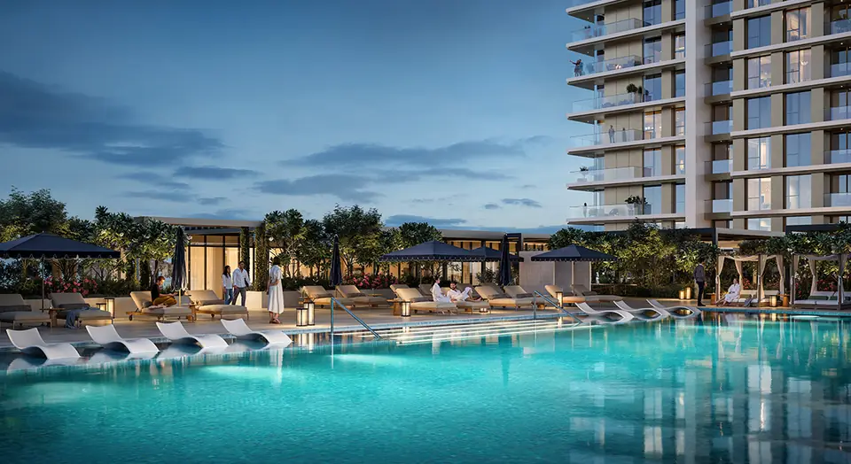 Lyvia by Palace — the residents' pool, render (Emaar)