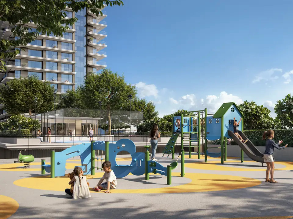 Montiva by Vida — children's playground, render (Emaar)