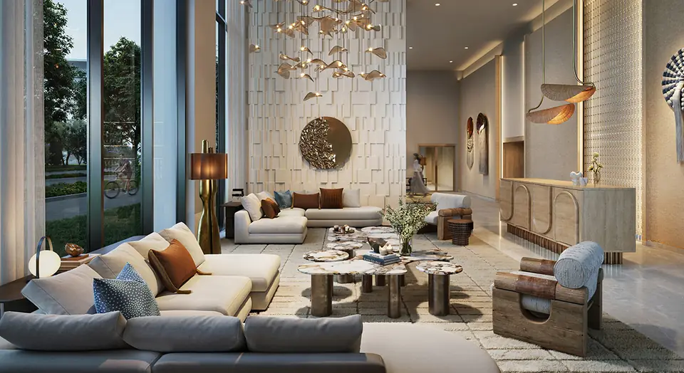 Montiva by Vida — the lobby lounge, render (Emaar)