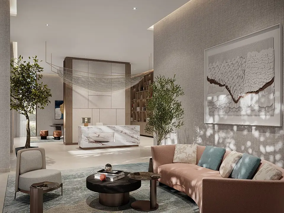 Savanna — residents' lobby, render (Emaar)