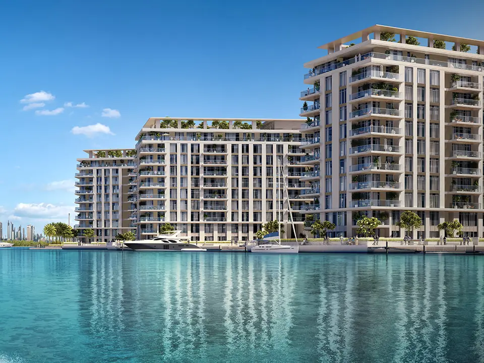 The Cove — the homes along the water, render (Emaar)