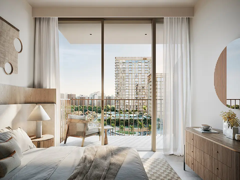 Valo — bedroom, render (Emaar)